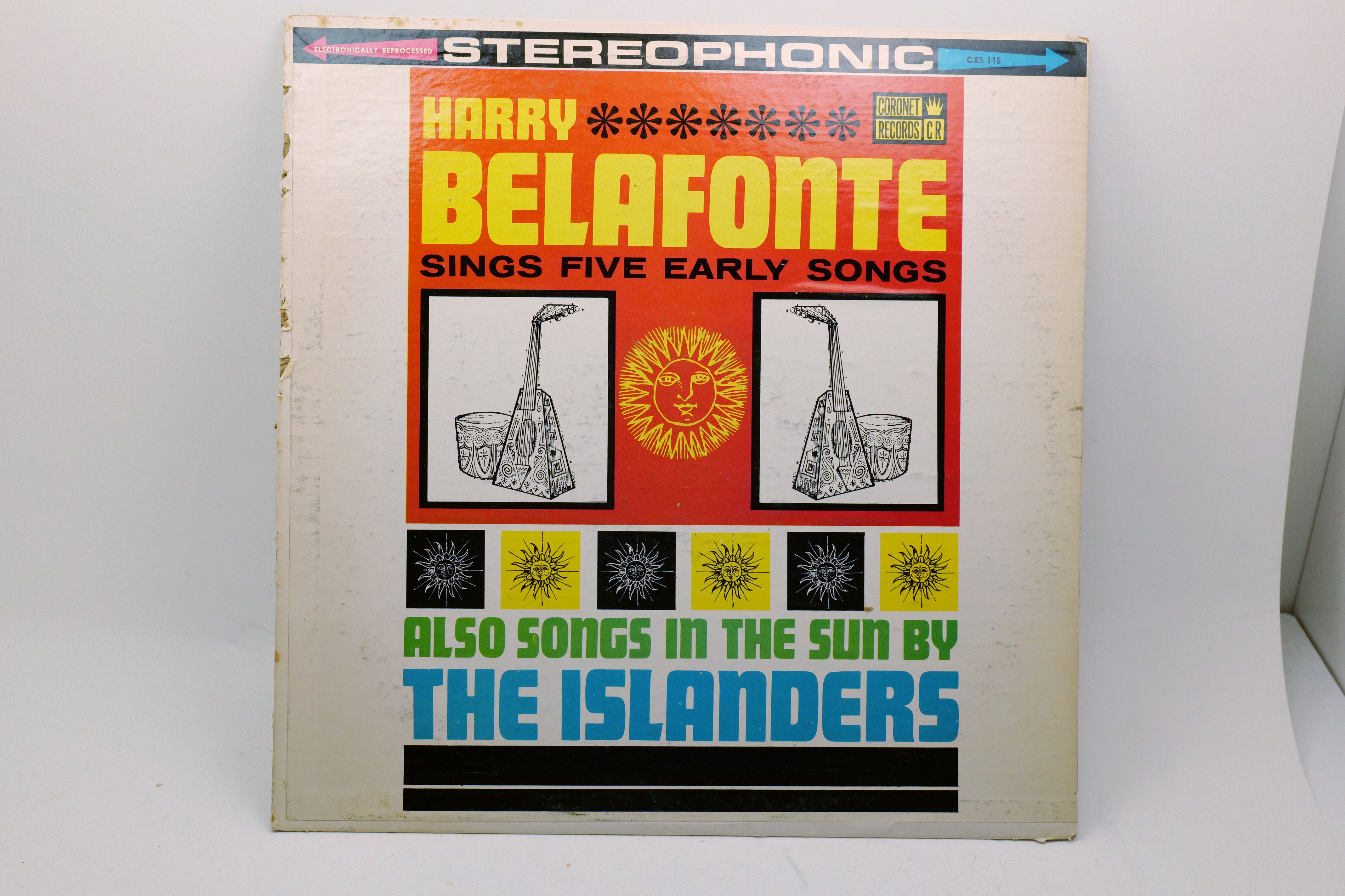 Harry Belafonte Sings Five Early Songs LP Coronet CXS-115