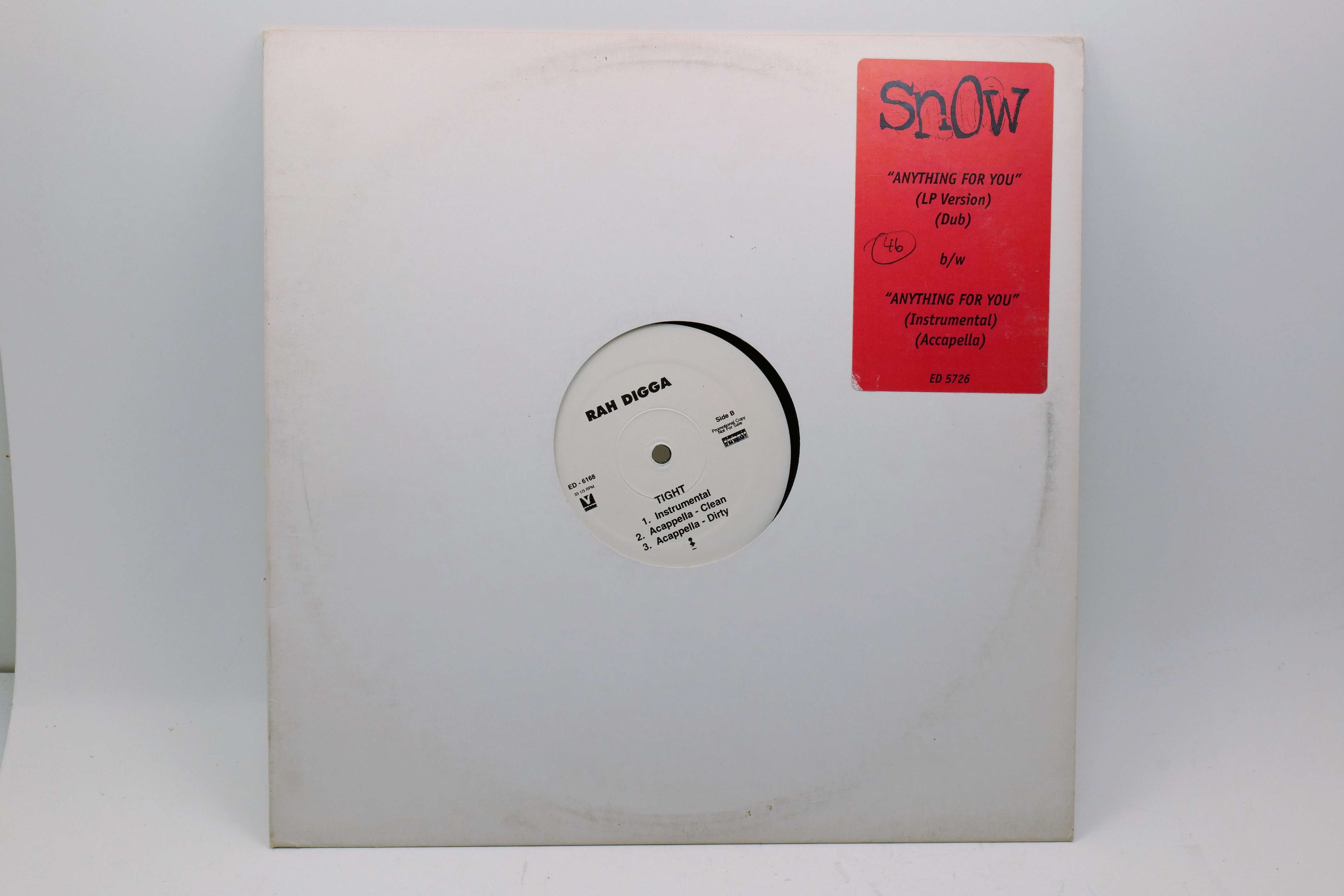 Rah Digga Tight 12" Single ED 5168 Hip Hop Promo Vinyl
