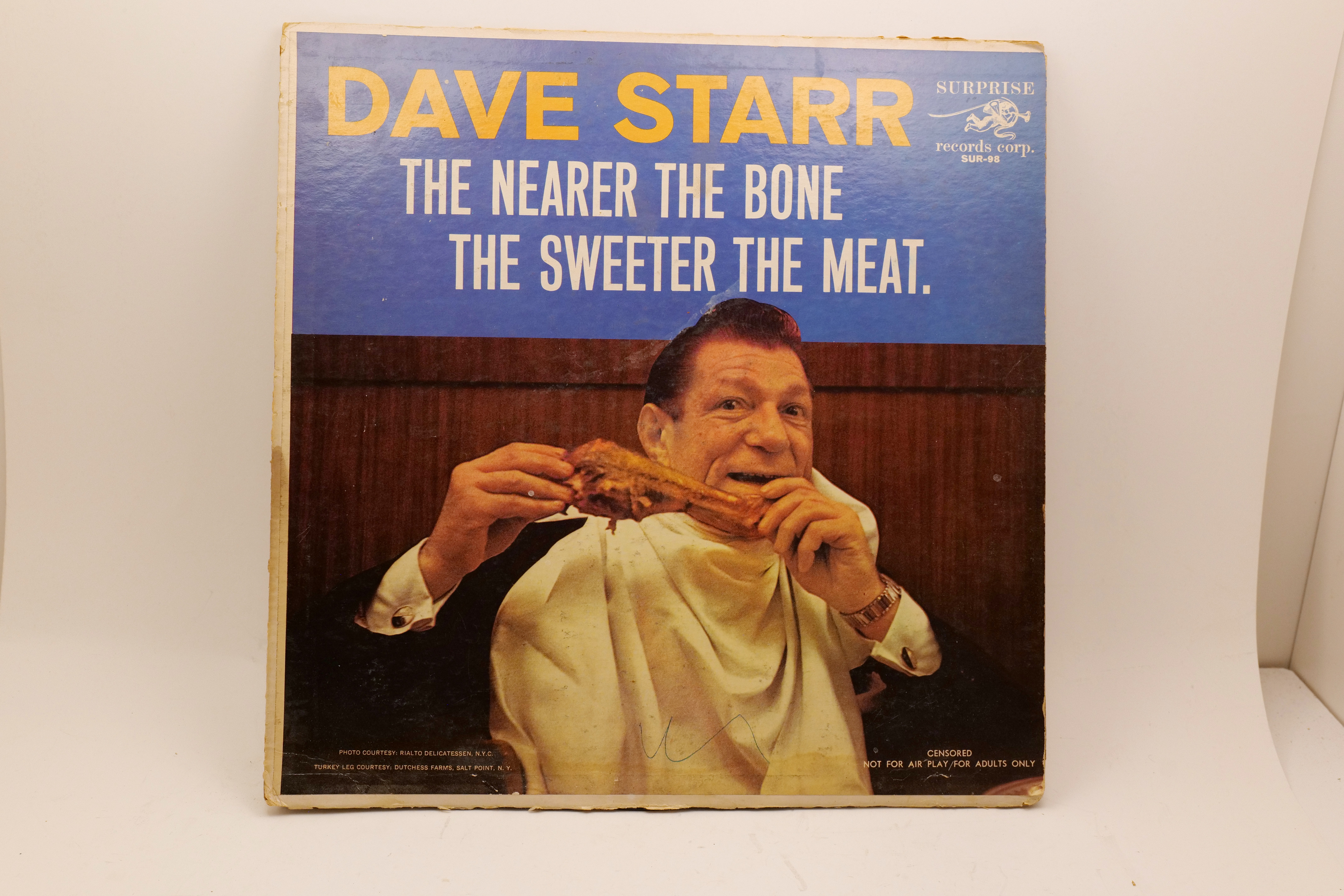 Dave Starr The Nearer The Bone The Sweeter The Meat LP SUR-98 Comedy Vinyl