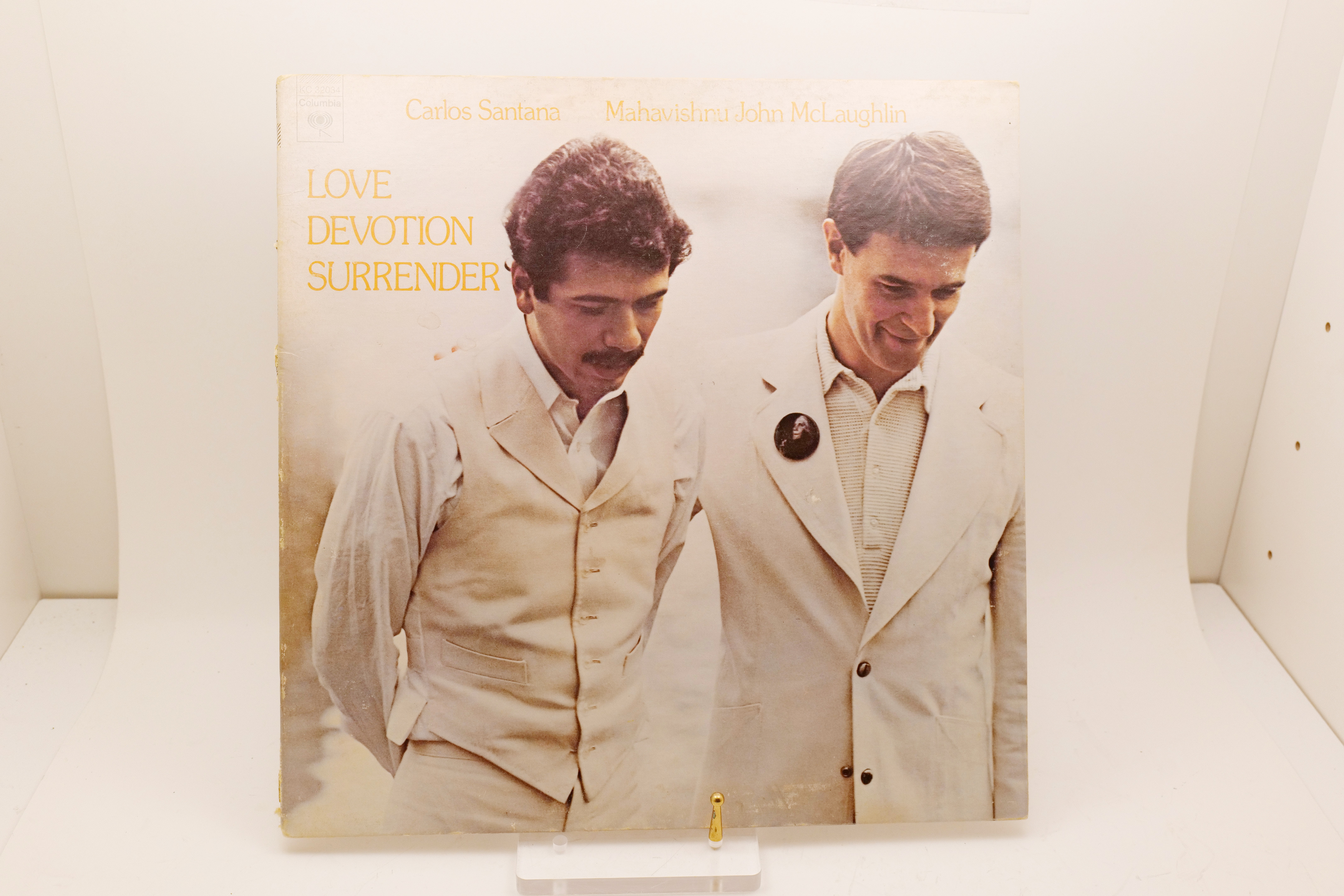 Carlos Santana Mahavishnu John McLaughlin Love Devotion Surrender LP KC 32034 1973