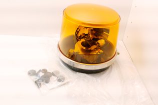 Federal Signal 443112 Amber Rotating Beacon Warning Light 12V Open Box