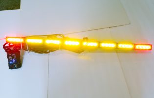 SpeedTech Lights STL 33in 8-Head LED Traffic Advisor Bar Red Amber